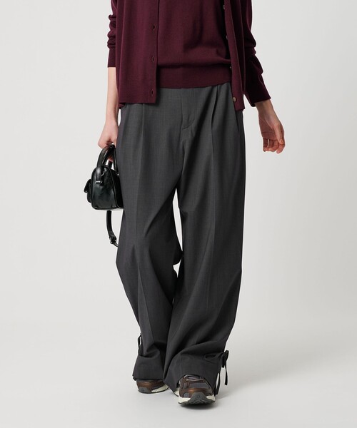 ★希少極美品★UNUSED アンユーズド レースアップスラックス ☆希少極美品☆UNUSED アンユーズド レースアップスラックス