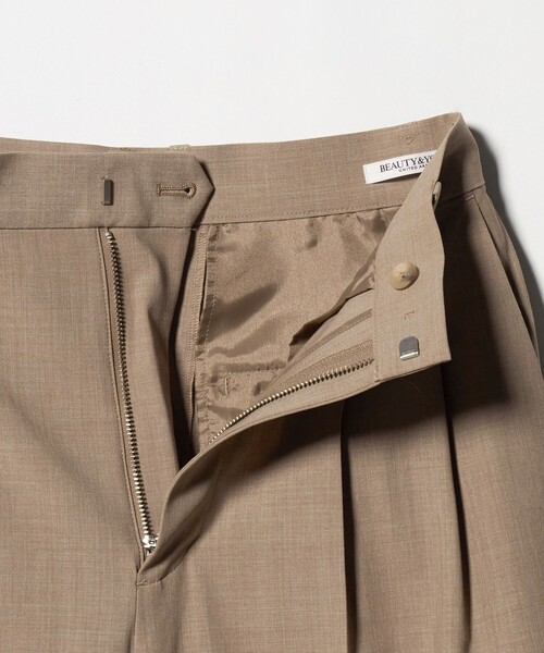 BEAUTY&YOUTH UNITED ARROWS（ビューティーアンドユースユナイテッドアローズ）の「へムリボン パンツ ウォッシャブル（スラックス・レディース・オリーブ/ダークグレー/ベージュ・S/XS/M）」の6枚目の写真