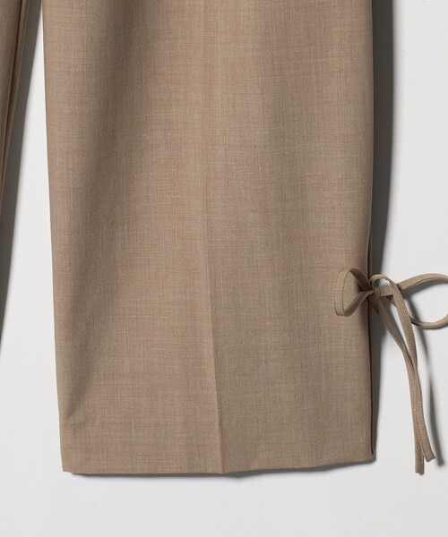 BEAUTY&YOUTH UNITED ARROWS（ビューティーアンドユースユナイテッドアローズ）の「へムリボン パンツ ウォッシャブル（スラックス・レディース・オリーブ/ダークグレー/ベージュ・S/XS/M）」の7枚目の写真