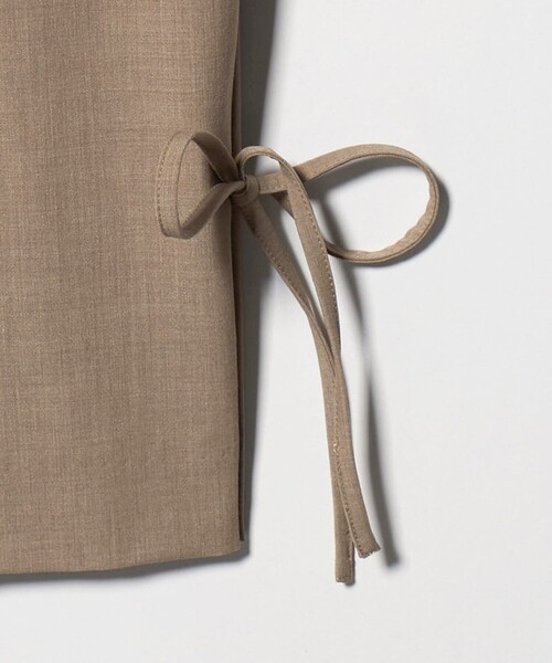 BEAUTY&YOUTH UNITED ARROWS（ビューティーアンドユースユナイテッドアローズ）の「へムリボン パンツ ウォッシャブル（スラックス・レディース・オリーブ/ダークグレー/ベージュ・S/XS/M）」の8枚目の写真