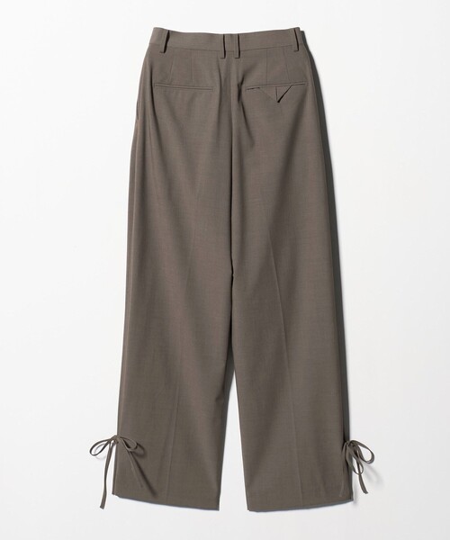 BEAUTY&YOUTH UNITED ARROWS（ビューティーアンドユースユナイテッドアローズ）の「へムリボン パンツ ウォッシャブル（スラックス・レディース・オリーブ/ダークグレー/ベージュ・S/XS/M）」の11枚目の写真