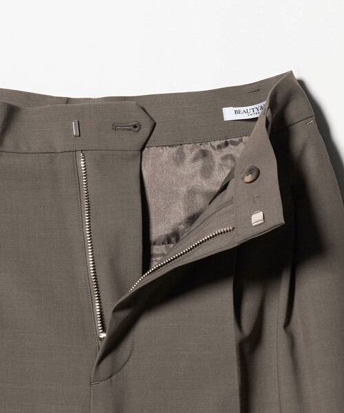 BEAUTY&YOUTH UNITED ARROWS（ビューティーアンドユースユナイテッドアローズ）の「へムリボン パンツ ウォッシャブル（スラックス・レディース・オリーブ/ダークグレー/ベージュ・S/XS/M）」の13枚目の写真