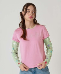 TINA:JOJUN ノベルティ ピンク 長袖 Tシャツ TINA:JOJUN ノベルティ