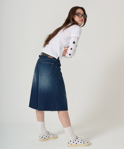 TINA：JOJUN（ティーナジョジュン）の「レイヤード デザイン ロンT TINA：JOJUN（Tシャツ/カットソー・レディース・ホワイト/ピンク・M）」の8枚目の写真