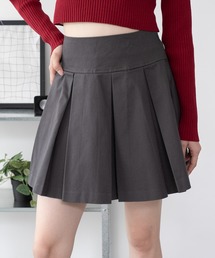 WEGO | WEGO/【25年秋冬新作】ツイルプリーツミニスカパン(スカート)