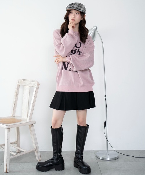 WEGO(ウィゴー)の「WEGO/ツイルプリーツミニスカパン(スカート・レディース・グレー/ブラック・FREE)」の19枚目の写真