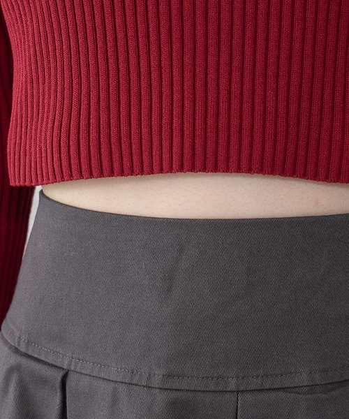 WEGO(ウィゴー)の「WEGO/ツイルプリーツミニスカパン(スカート・レディース・グレー/ブラック・FREE)」の9枚目の写真