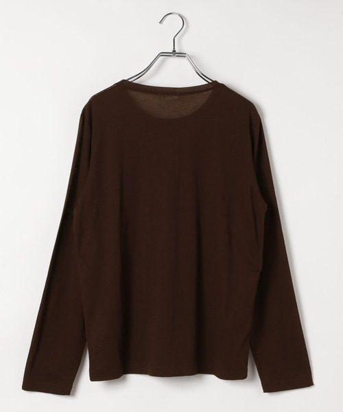 LEPSIM(レプシィム)の「シアーメランジ長袖T 582469(Tシャツ/カットソー・レディース・ブラウン/ピンク/オフホワイト/ブラック・FREE)」の9枚目の写真