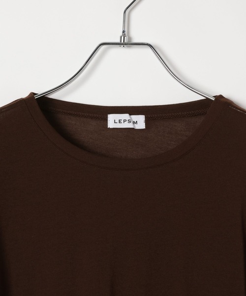 LEPSIM(レプシィム)の「シアーメランジ長袖T 582469(Tシャツ/カットソー・レディース・ブラウン/ピンク/オフホワイト/ブラック・FREE)」の10枚目の写真