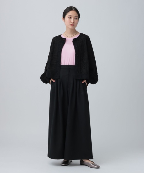 LEPSIM（レプシィム）の「シアーメランジ長袖T　582469（Tシャツ/カットソー・レディース・ブラウン/ピンク/オフホワイト/ブラック/ピンク系その他/ライトイエロー・FREE）」の16枚目の写真