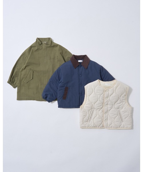 b・ROOM（ビールーム）の「【組み合わせ自由シリーズ】ミドル丈モッズコート（モッズコート・キッズ・チャコール/カーキ/アイボリー・100cm/110cm/120cm/130cm/140cm/150cm）」の8枚目の写真