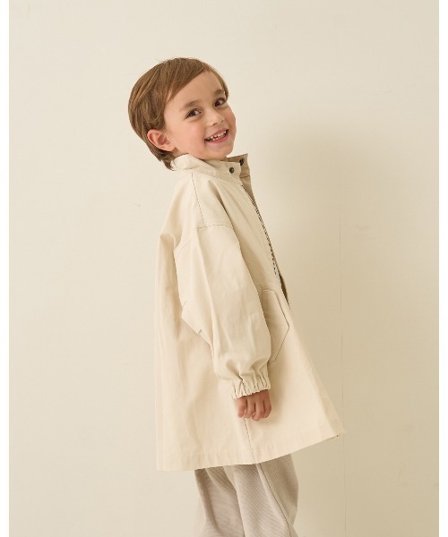 b・ROOM（ビールーム）の「【組み合わせ自由シリーズ】ミドル丈モッズコート（モッズコート・キッズ・チャコール/カーキ/アイボリー・100cm/110cm/120cm/130cm/140cm/150cm）」の7枚目の写真