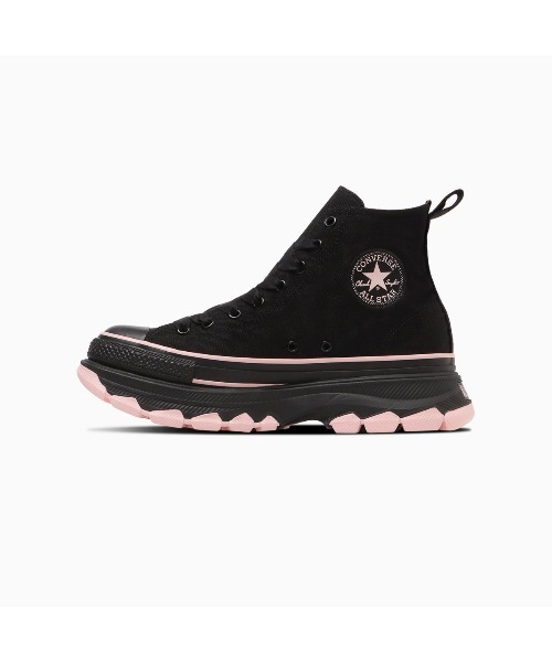 CONVERSE(コンバース)の「CONVERSE ALL STAR TREKWAVE BP HI(コンバース オールスター トレックウエーブ BP HI)(スニーカー・レディース・ピンク系/ブラック・23cm/23.5cm/24cm/22.5cm/24.5cm/25cm)」の4枚目の写真