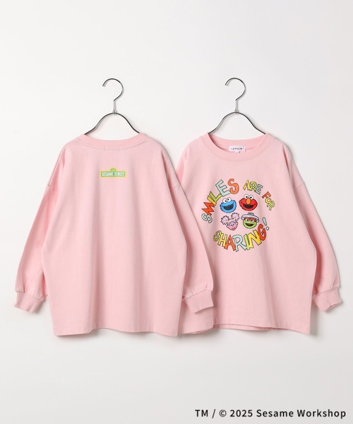 LEPSIM（レプシィム）の「【SESAME STREET／セサミストリート】【KIDS】プリントロンT　322216（Tシャツ/カットソー・キッズ・オフホワイト/ピンク・140/120）」の2枚目の写真