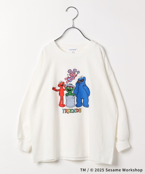 LEPSIM（レプシィム）の「【SESAME STREET／セサミストリート】【KIDS】プリントロンT　322216（Tシャツ/カットソー・キッズ・オフホワイト・140）」の2枚目の写真
