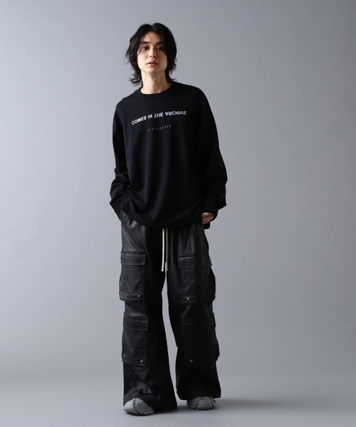 DANKE SCHON(ダンケシェーン)の「DankeSchon/ダンケシェーン/COATING FLARE CARGOPANTS(カーゴパンツ・メンズ・ブラック・L/M/S/XL)」の5枚目の写真