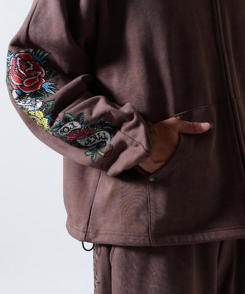 FR(13)NDS(フレンズ)の「FR(13)NDS × Ed Hardy/フレンズ × エド・ハーディ/コラボジップフーディ(パーカー・メンズ・ブラウン/グレー・M/L)」の16枚目の写真