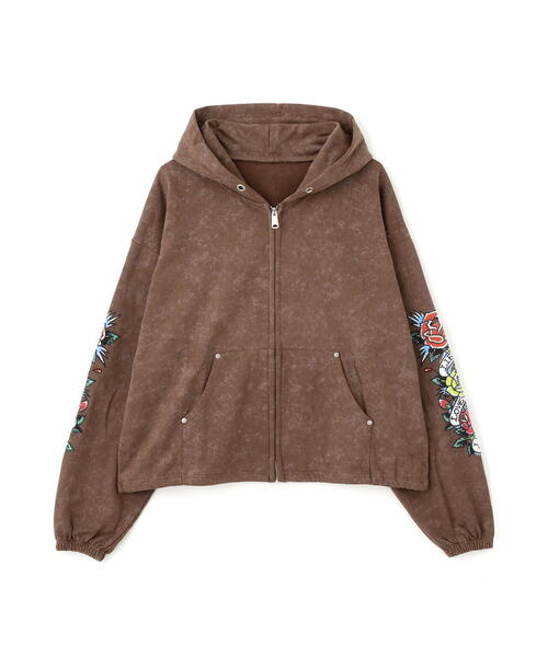 FR(13)NDS(フレンズ)の「FR(13)NDS × Ed Hardy/フレンズ × エド・ハーディ/コラボジップフーディ(パーカー・メンズ・ブラウン/グレー・M/L)」の20枚目の写真