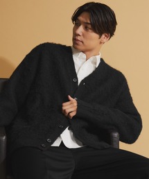 NEOL（ネオル）の「【NEOL】Wool Blend Mohair Touch Vneck Cardigan/ウール混モヘアタッチVネックカーディガン（カーディガン/ボレロ）」