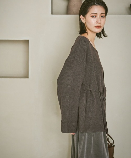 LAKOLE(ラコレ)の「レイヤードライクニットプルオーバー / 594727(ニット/セーター・レディース・ブラウン/アイボリー/ブラック・FREE)」の11枚目の写真