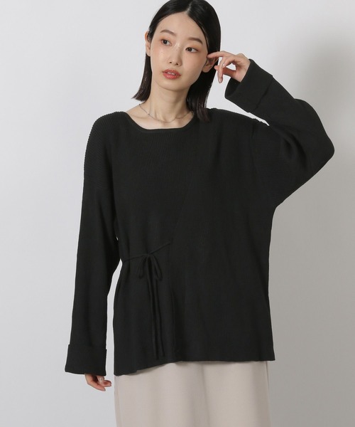 LAKOLE(ラコレ)の「レイヤードライクニットプルオーバー / 594727(ニット/セーター・レディース・ブラウン/アイボリー/ブラック・FREE)」の14枚目の写真