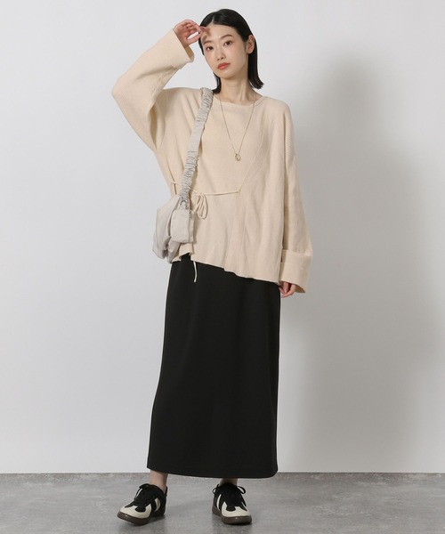 LAKOLE(ラコレ)の「レイヤードライクニットプルオーバー / 594727(ニット/セーター・レディース・ブラウン/アイボリー/ブラック・FREE)」の17枚目の写真