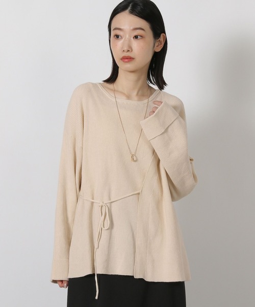 LAKOLE(ラコレ)の「レイヤードライクニットプルオーバー / 594727(ニット/セーター・レディース・ブラウン/アイボリー/ブラック・FREE)」の20枚目の写真