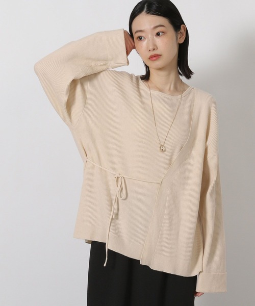 LAKOLE(ラコレ)の「レイヤードライクニットプルオーバー / 594727(ニット/セーター・レディース・ブラウン/アイボリー/ブラック・FREE)」の21枚目の写真