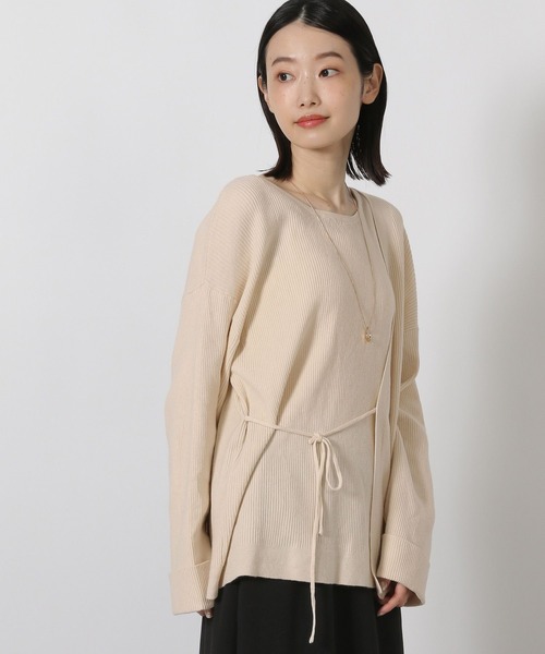 LAKOLE(ラコレ)の「レイヤードライクニットプルオーバー / 594727(ニット/セーター・レディース・ブラウン/アイボリー/ブラック・FREE)」の22枚目の写真