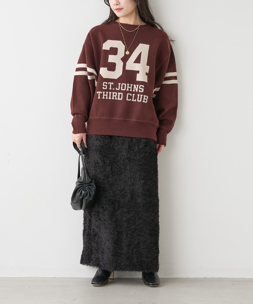 St.Johns 3rd club（セントジョンズサードクラブ）の「【St.Johns 3rd club】34 SJ3C ロゴニットプルオーバー（ニット/セーター・レディース・ブラウン・FREE）」の4枚目の写真