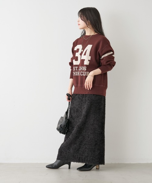 St.Johns 3rd club（セントジョンズサードクラブ）の「【St.Johns 3rd club】34 SJ3C ロゴニットプルオーバー（ニット/セーター・レディース・ブラウン・FREE）」の6枚目の写真