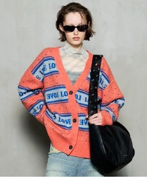 LOVE Jacquard Cardigan / LOVEジャカードカーディガン