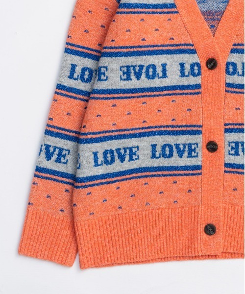 MAISON SPECIAL（メゾンスペシャル）の「LOVE Jacquard Cardigan / LOVEジャカードカーディガン（カーディガン/ボレロ・レディース・ブラック/グレー/オレンジ・FREE）」の17枚目の写真
