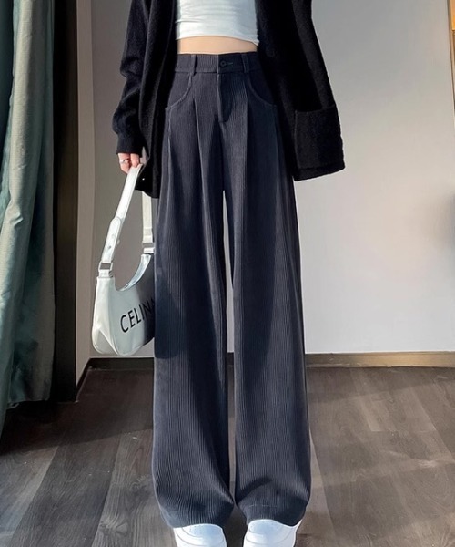 ampm(エーエムピーエム)の「コーデュロイ ストレートパンツ(その他パンツ・レディース・グレー/その他・M/L)」の4枚目の写真