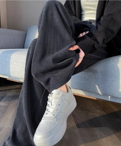 ampm(エーエムピーエム)の「コーデュロイ ストレートパンツ(その他パンツ・レディース・グレー/その他・M/L)」の5枚目の写真