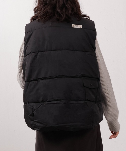 中綿ポケットデザインベスト（ダウンベスト）｜emesuelee
