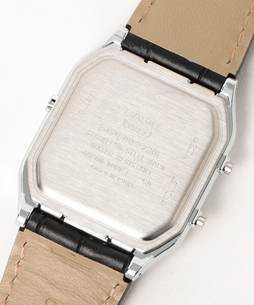 BEAMS BOY（ビームスボーイ）の「CASIO / AQ-230EL-1AJF（置時計・レディース・ブラック・ONE SIZE）」の3枚目の写真