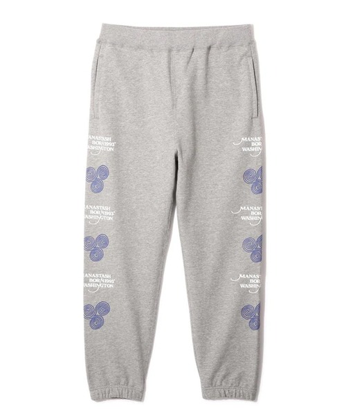 MANASTASH(マナスタッシュ)の「MANASTASHxSAYHELLO SWEAT PT(スウェットパンツ・メンズ・ブラック/グレー・M/L)」の1枚目の写真