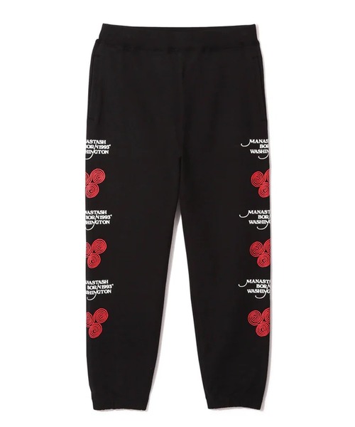 MANASTASH(マナスタッシュ)の「MANASTASHxSAYHELLO SWEAT PT(スウェットパンツ・メンズ・ブラック/グレー・M/L)」の2枚目の写真
