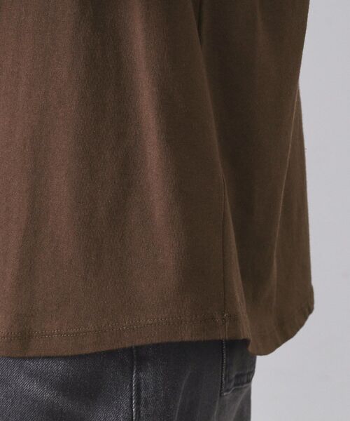 OPAQUE.CLIP(オペークドットクリップ)の「リラクシーロングTシャツ【洗濯機OK】(Tシャツ/カットソー・レディース・ホワイト/ブラウン系その他/チャコールグレー・00)」の21枚目の写真