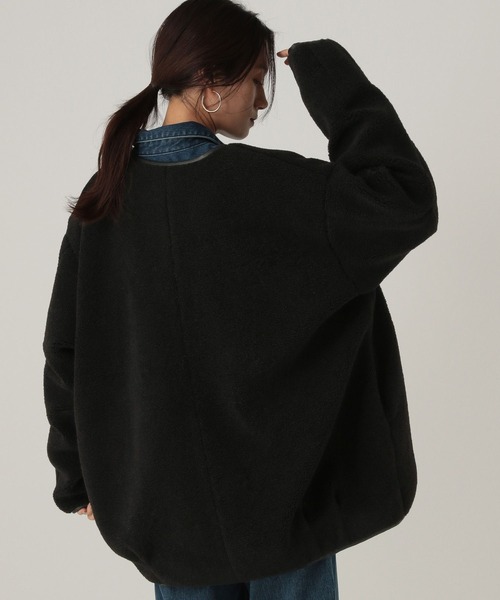 Elura（エルーラ）の「ライトボアブルゾン/607994（ブルゾン・レディース・ダークブラウン/キャメル/チャコールグレー/アイボリー/ブラック・SMALL/MEDIUM）」の22枚目の写真