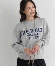 Right-on | 【HONEYSUCKLE ROSE】スウェットライクロゴセーター (スウェットライク/ロゴ/通気性/デイリー/カジュアル/きれいめ / 親子でお揃い)(ニット/セーター)