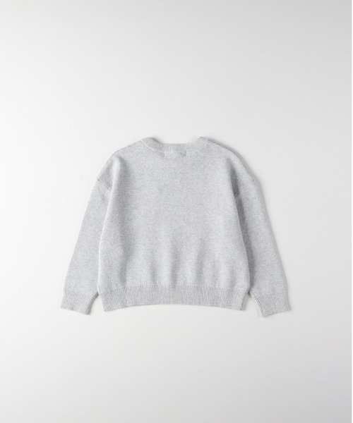 Right-on（ライトオン）の「【HONEYSUCKLE ROSE】スウェットライクロゴセーター (スウェットライク/ロゴ/通気性/デイリー/カジュアル/きれいめ / 親子でお揃い)（ニット/セーター・レディース・キナリ/ダークグレー/グレー・S/M/L）」の9枚目の写真