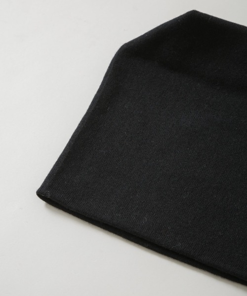La Maison de Lyllis(メゾンドリリス)の「La Maison de Lyllis/BOXKNIT ビーニー(ニットキャップ/ビーニー・レディース・ベージュ/ブラック・FREE)」の7枚目の写真