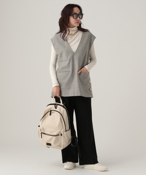 Elura（エルーラ）の「サマ見えあったかワイドパンツ＜低身長サイズあり＞/593424（その他パンツ・レディース・ブラック/ホワイト/キャメル・MEDIUM/LARGE/FREE(S)）」の15枚目の写真