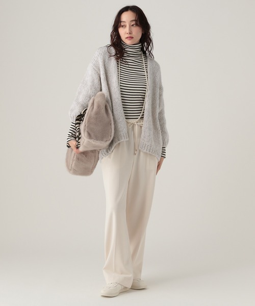 Elura（エルーラ）の「サマ見えあったかワイドパンツ＜低身長サイズあり＞/593424（その他パンツ・レディース・ブラック/ホワイト/キャメル・MEDIUM/LARGE/FREE(S)）」の5枚目の写真