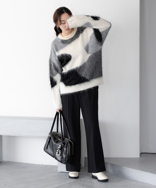 Elura（エルーラ）の「サマ見えあったかワイドパンツ＜低身長サイズあり＞/593424（その他パンツ・レディース・ブラック/ホワイト/キャメル/ブラウン・MEDIUM/LARGE/FREE(S)）」の16枚目の写真