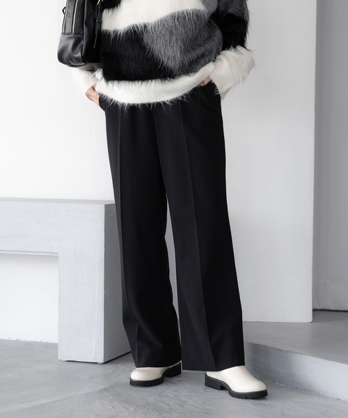 Elura（エルーラ）の「サマ見えあったかワイドパンツ＜低身長サイズあり＞/593424（その他パンツ・レディース・ブラック/ホワイト/キャメル/ブラウン・MEDIUM/LARGE/FREE(S)）」の19枚目の写真