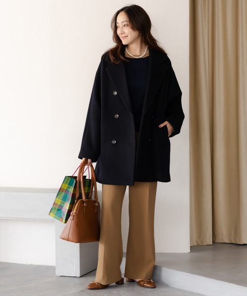 Elura（エルーラ）の「サマ見えあったかワイドパンツ＜低身長サイズあり＞/593424（その他パンツ・レディース・ブラック/ホワイト/キャメル/ブラウン・MEDIUM/LARGE/FREE(S)）」の21枚目の写真