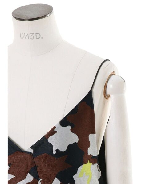 UN3D.(アンスリード)の「MIX CAMOUFLA CAMISOLE / ミックスカモフラキャミソール(キャミソール・レディース・ホワイト/ブラック・FREE)」の8枚目の写真